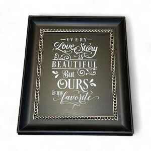 Large Wall Frame, Decor “our love story is my favorite “